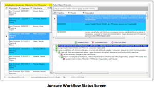 Junxure Workflow Status